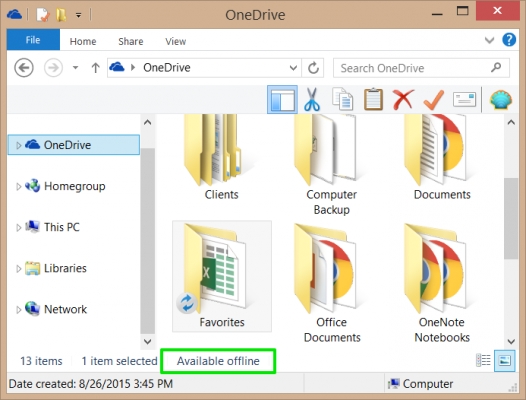 Как контролировать, какие файлы OneDrive доступны в автономном режиме
