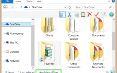 Как контролировать, какие файлы OneDrive доступны в автономном режиме
