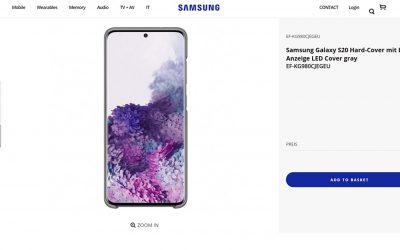 Samsung выложили название и дизайн Galaxy S20 на своем собственном сайте